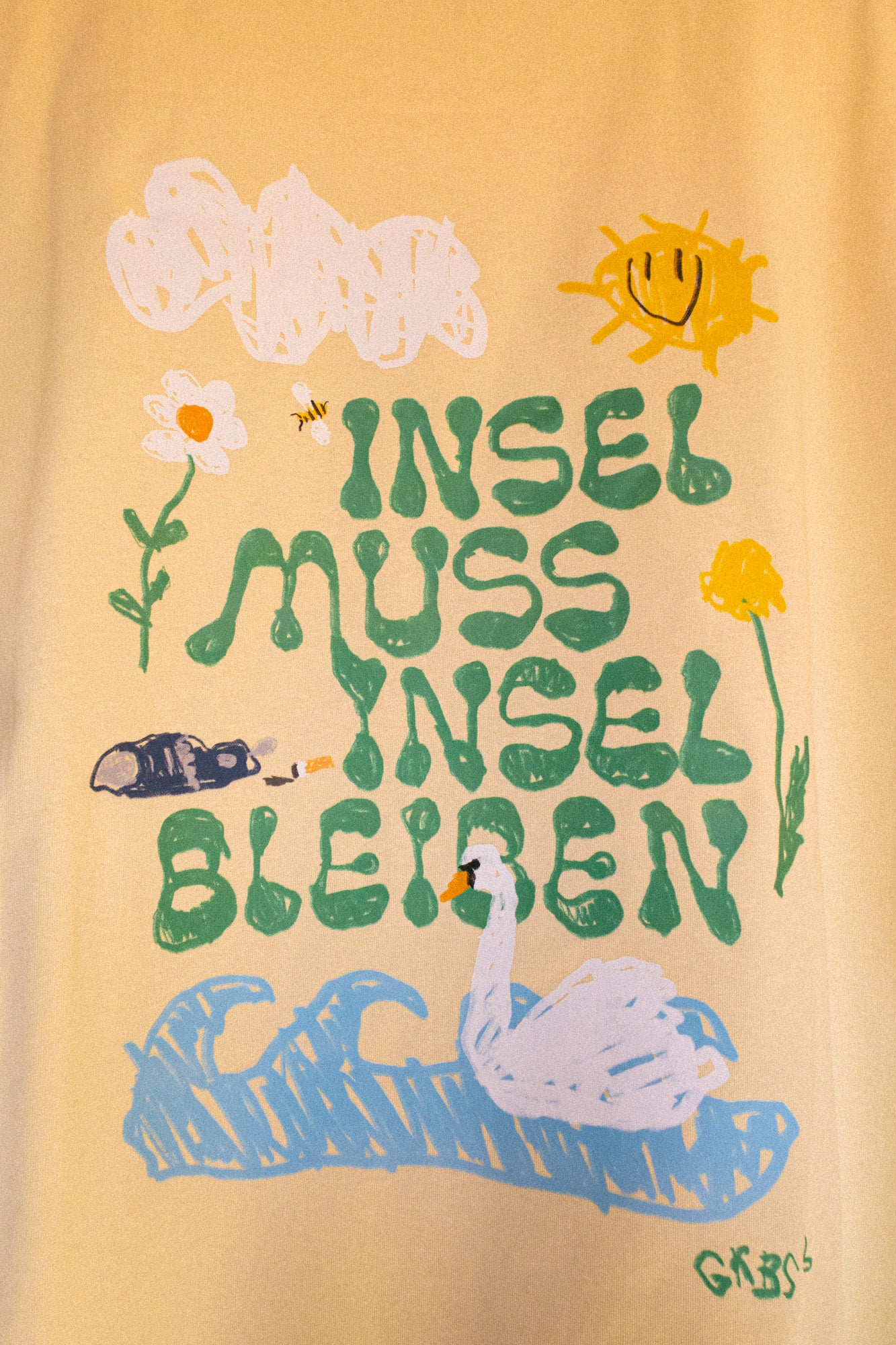 INSEL MUSS INSEL BLEIBEN STRAIGHT FIT T-SHIRT