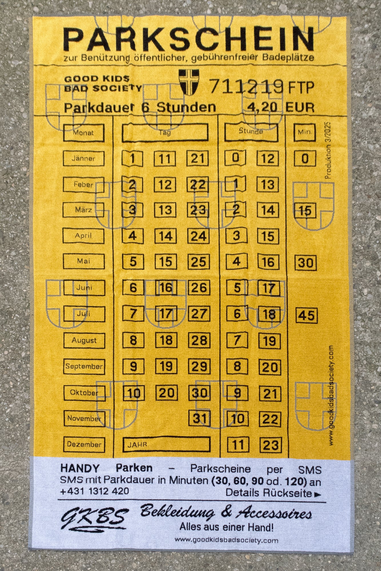 PARKSCHEIN BEACH TOWEL 2025