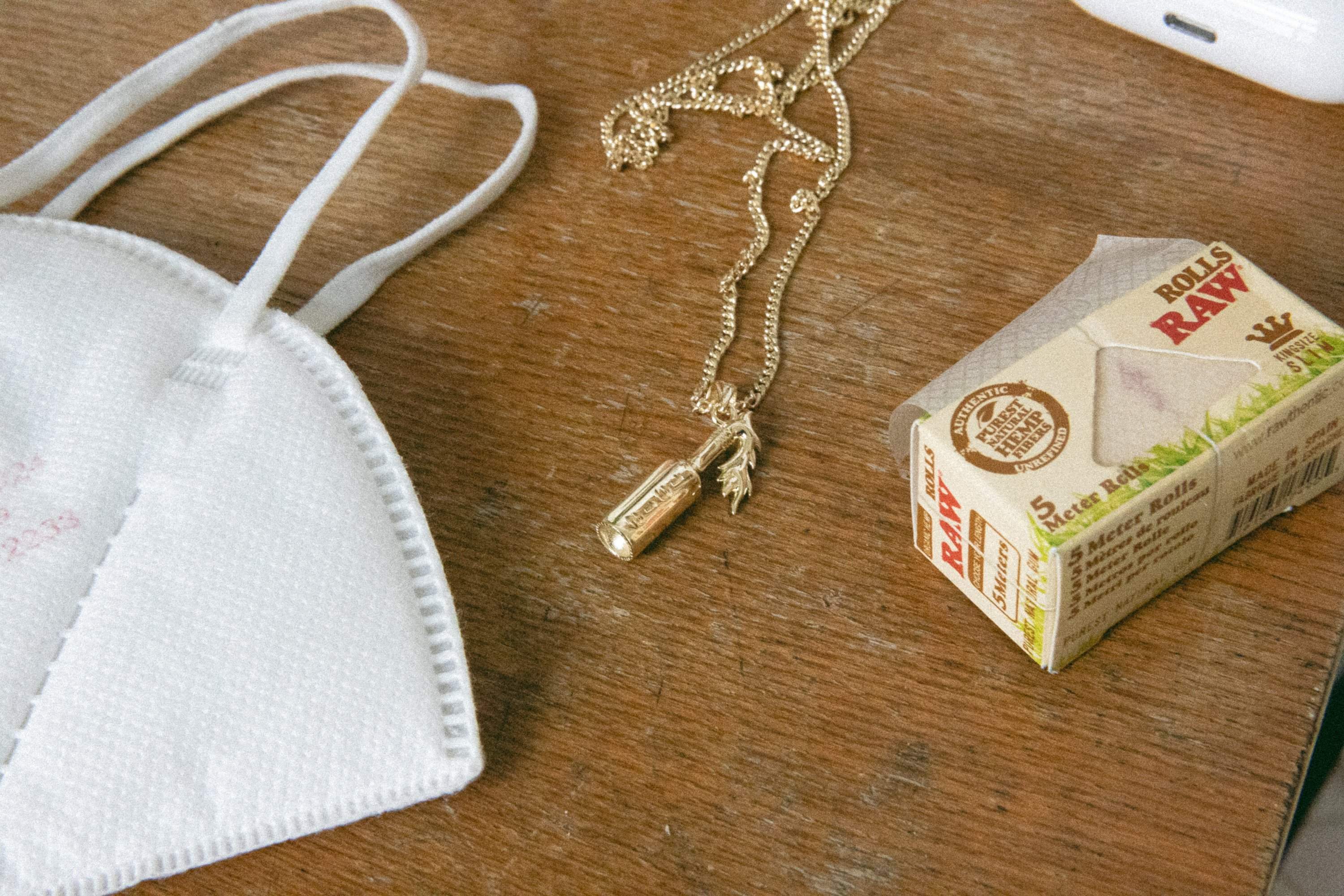 MOLOTOV COCKTAIL PENDANT NECKLACE-goodkidsbadsociety-Jewelry