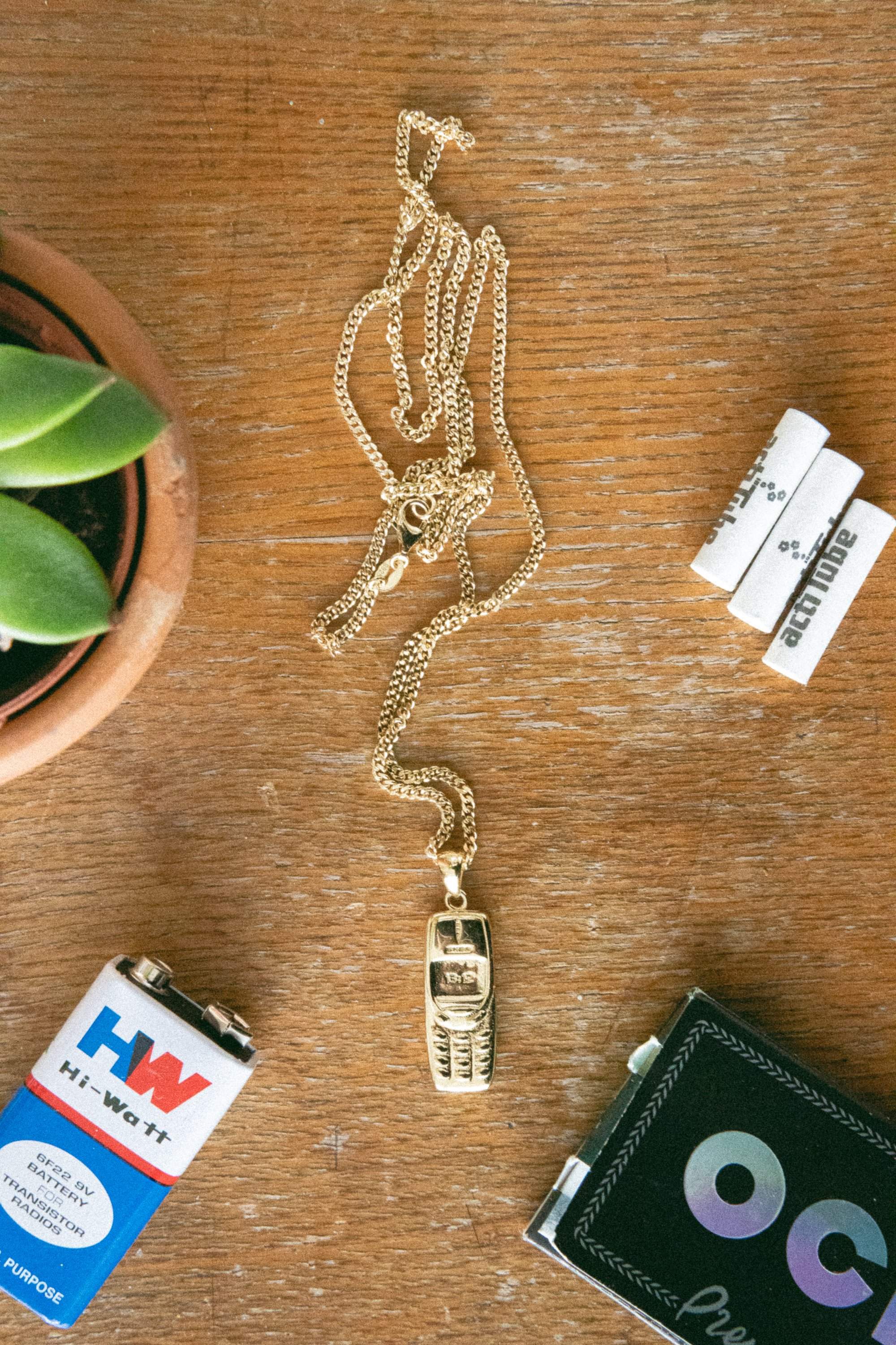 NOKIA 3310 PENDANT NECKLACE-goodkidsbadsociety-Jewelry