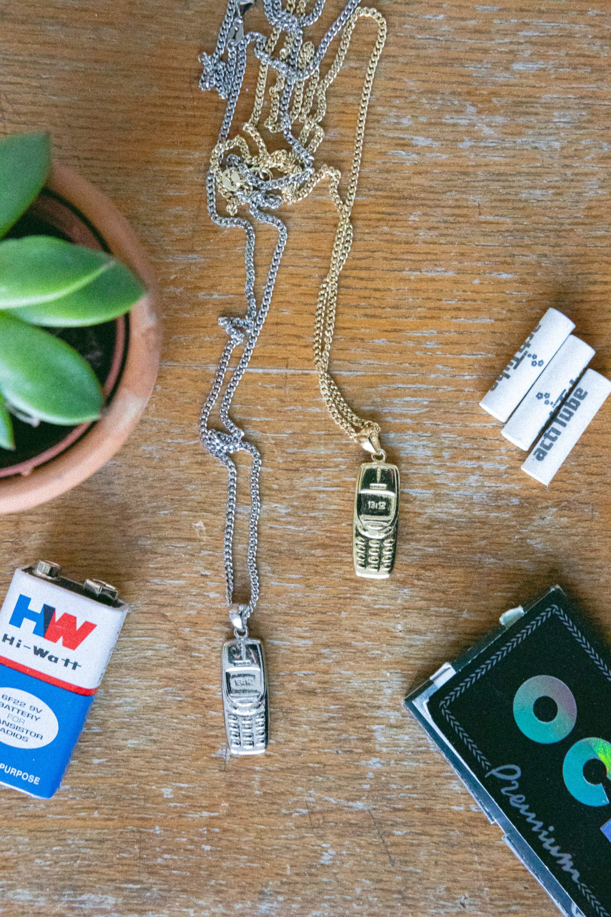 NOKIA 3310 PENDANT NECKLACE-goodkidsbadsociety-Jewelry