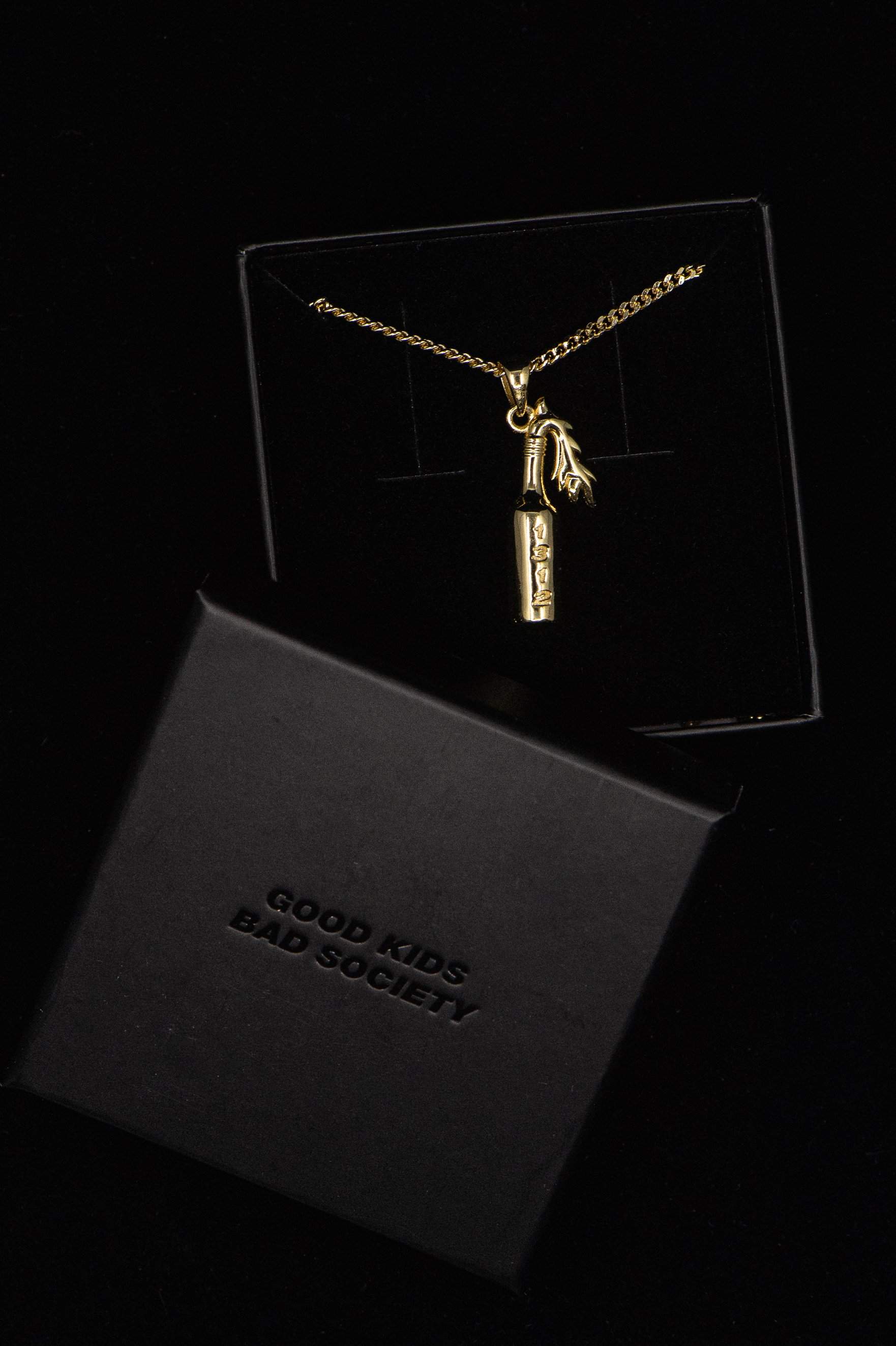 MOLOTOV COCKTAIL PENDANT NECKLACE-goodkidsbadsociety-Jewelry