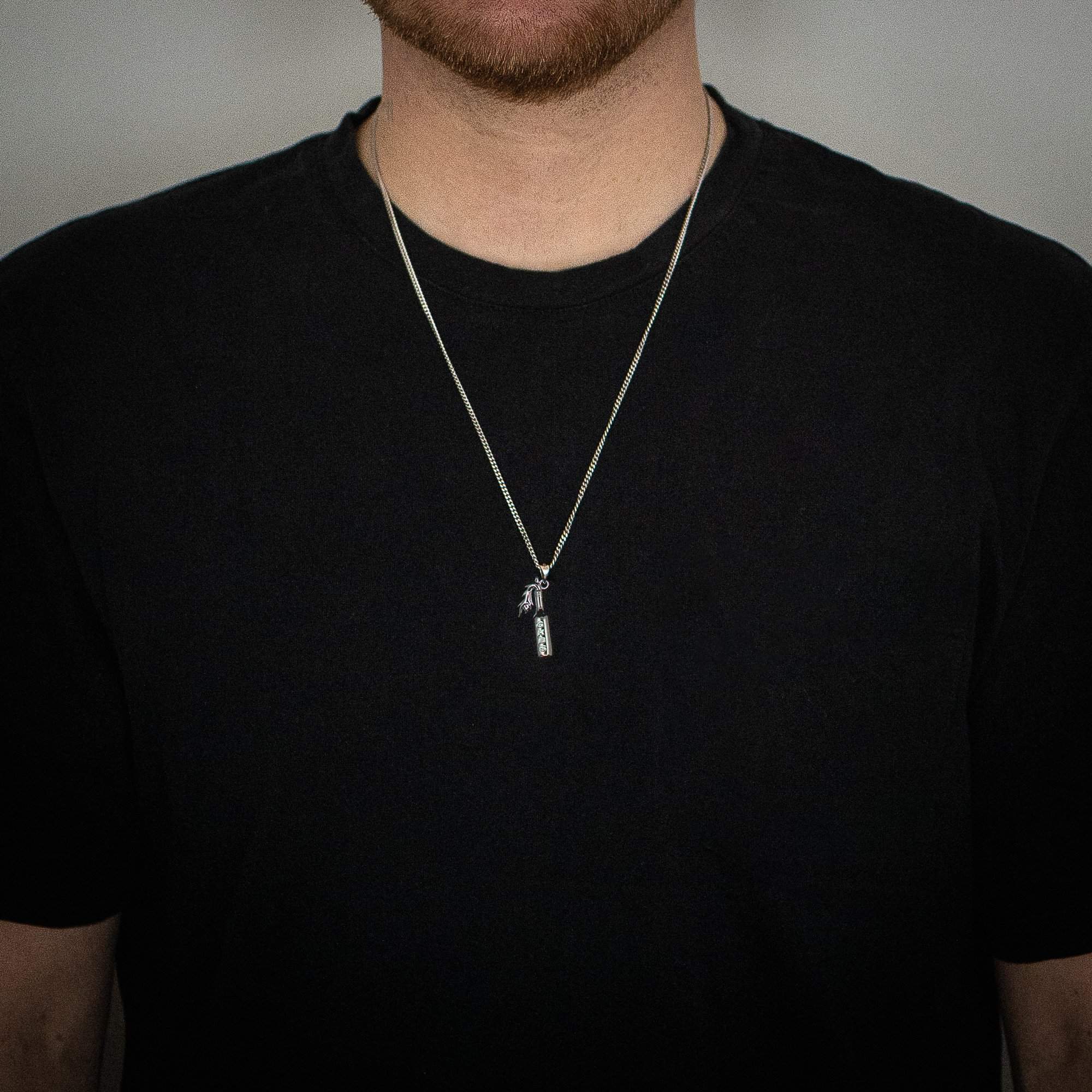 MOLOTOV COCKTAIL PENDANT NECKLACE-goodkidsbadsociety-Jewelry