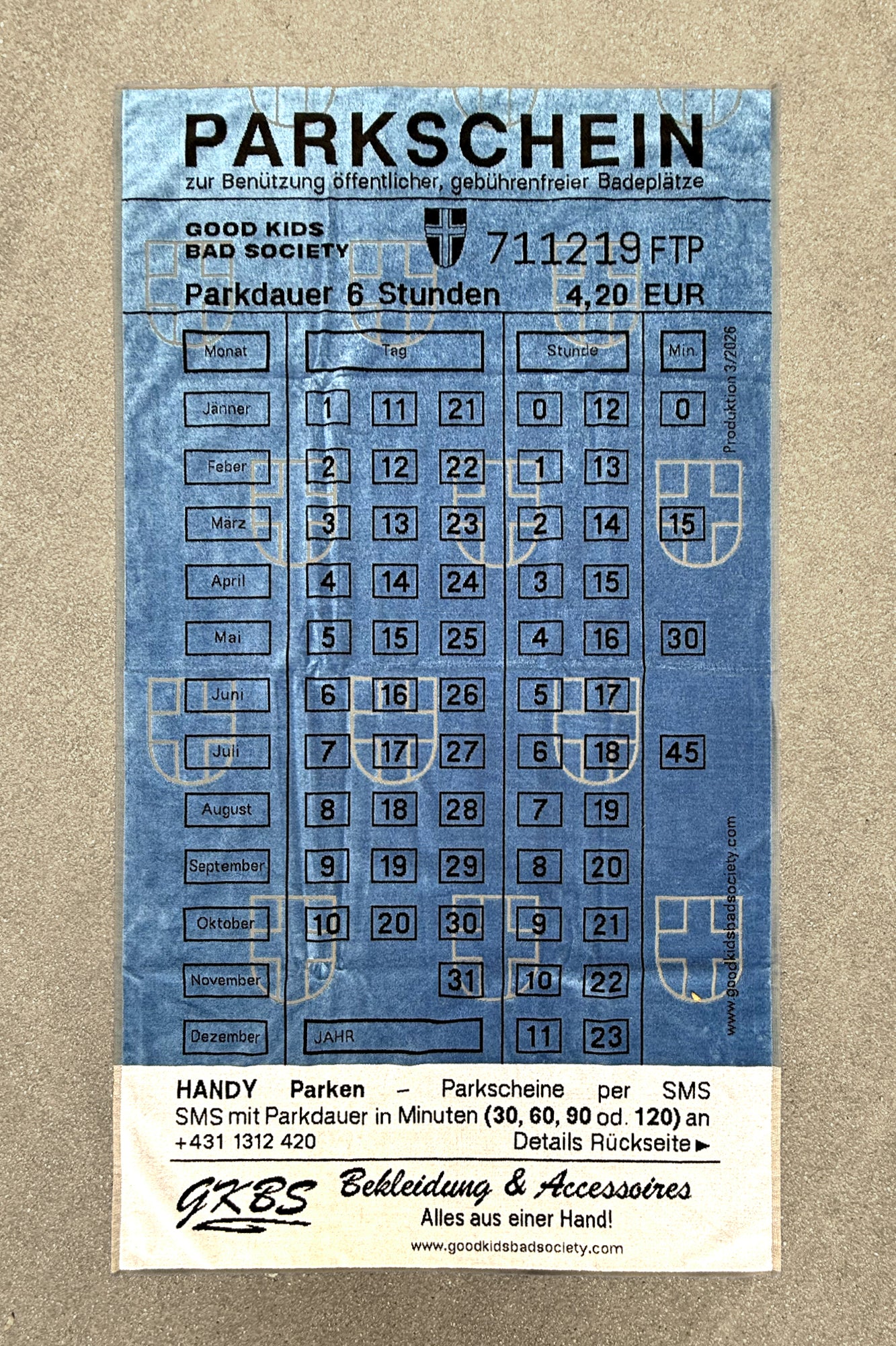 PARKSCHEIN BEACH TOWEL 2026