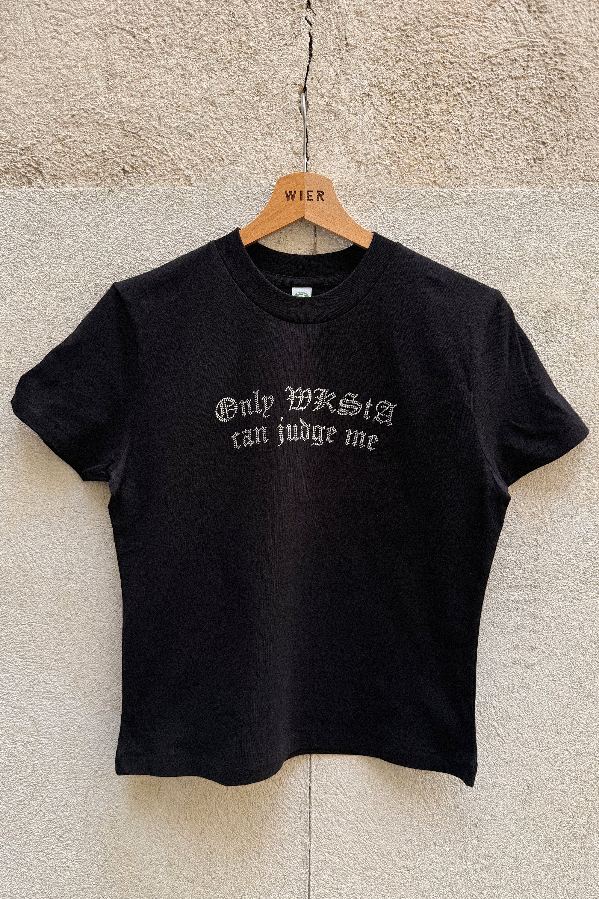 ONLY WKSTA CAN JUDGE ME WOMEN BABY TEE