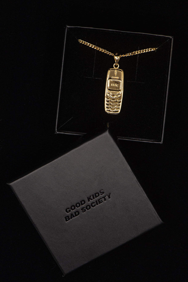 NOKIA 3310 PENDANT NECKLACE-goodkidsbadsociety-Jewelry
